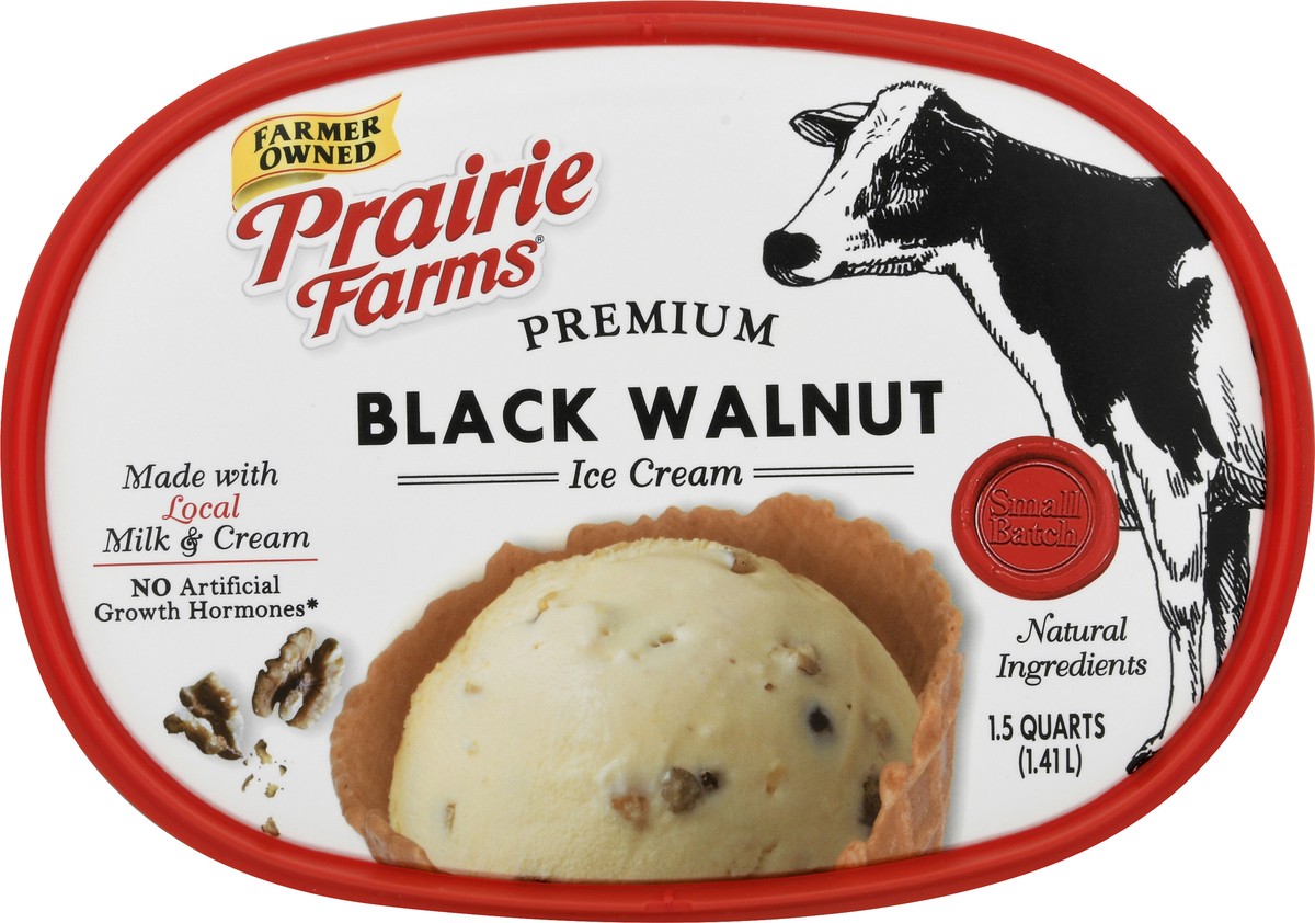 slide 13 of 13, Prairie Farms Premium Black Walnut Ice Cream 1.5 qt, 1.5 qt