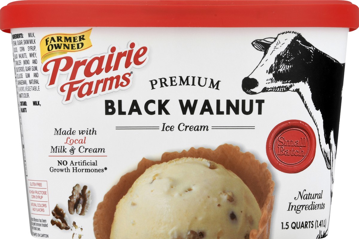 slide 7 of 13, Prairie Farms Premium Black Walnut Ice Cream 1.5 qt, 1.5 qt