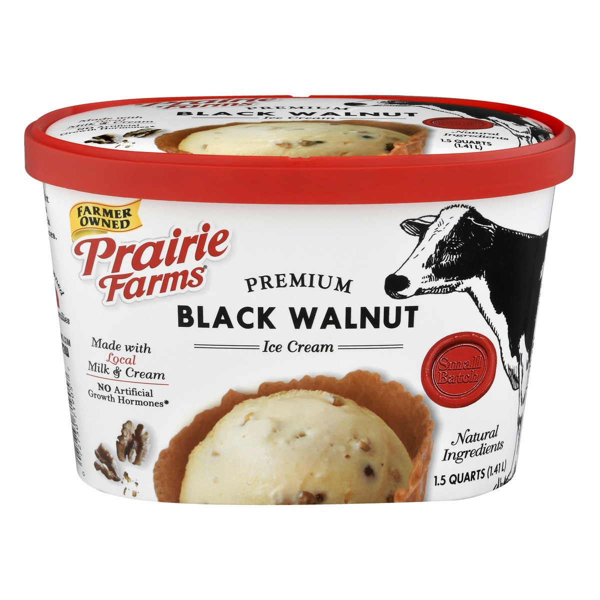 slide 1 of 13, Prairie Farms Premium Black Walnut Ice Cream 1.5 qt, 1.5 qt