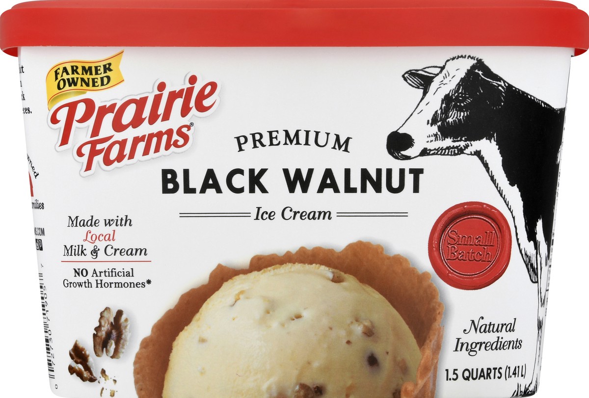 slide 8 of 13, Prairie Farms Premium Black Walnut Ice Cream 1.5 qt, 1.5 qt