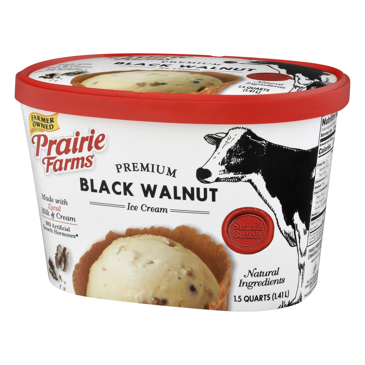 slide 10 of 13, Prairie Farms Premium Black Walnut Ice Cream 1.5 qt, 1.5 qt