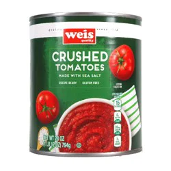 Weis Quality Crushed Tomatoes Made With Sea Salt