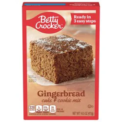 Betty Crocker Gingerbread Cake and Cookie Mix, 14.5 oz.