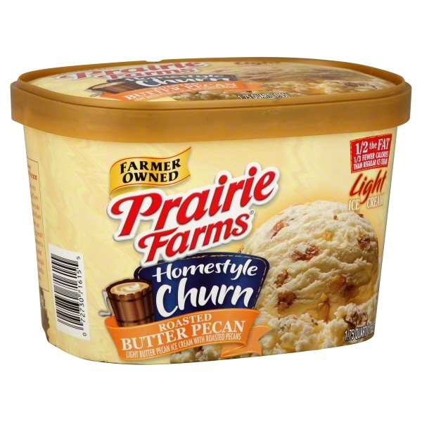 slide 1 of 1, Prairie Farms Homestyle Butter Pecan Ice Cream, 56 oz