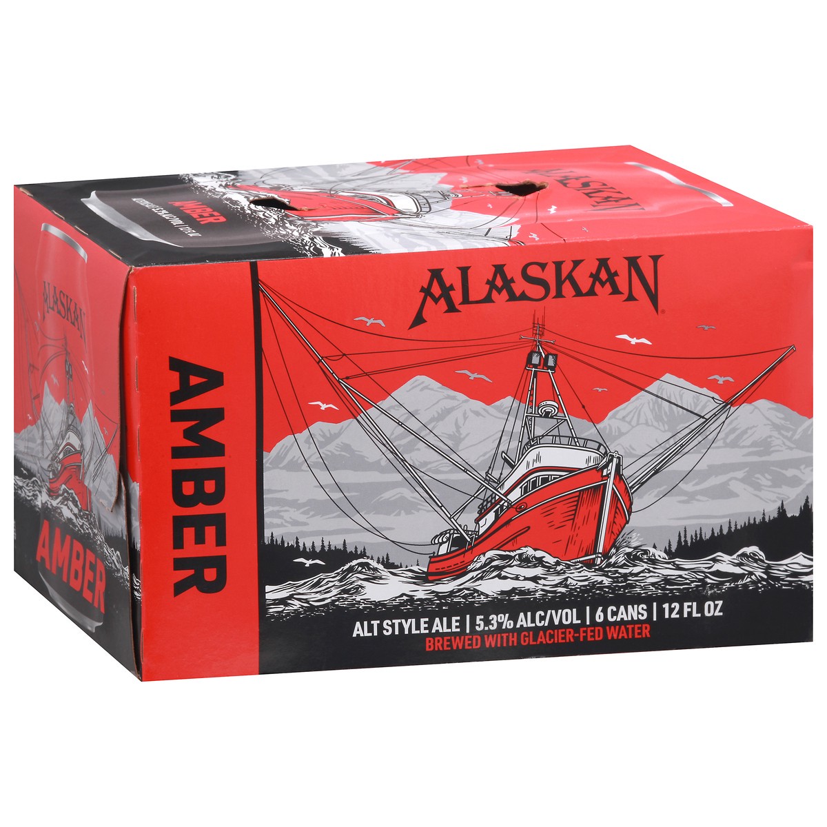 slide 2 of 9, Alaskan Amber Alt Style Ale Beer 6-12 fl oz Cans, 6 ct; 12 oz