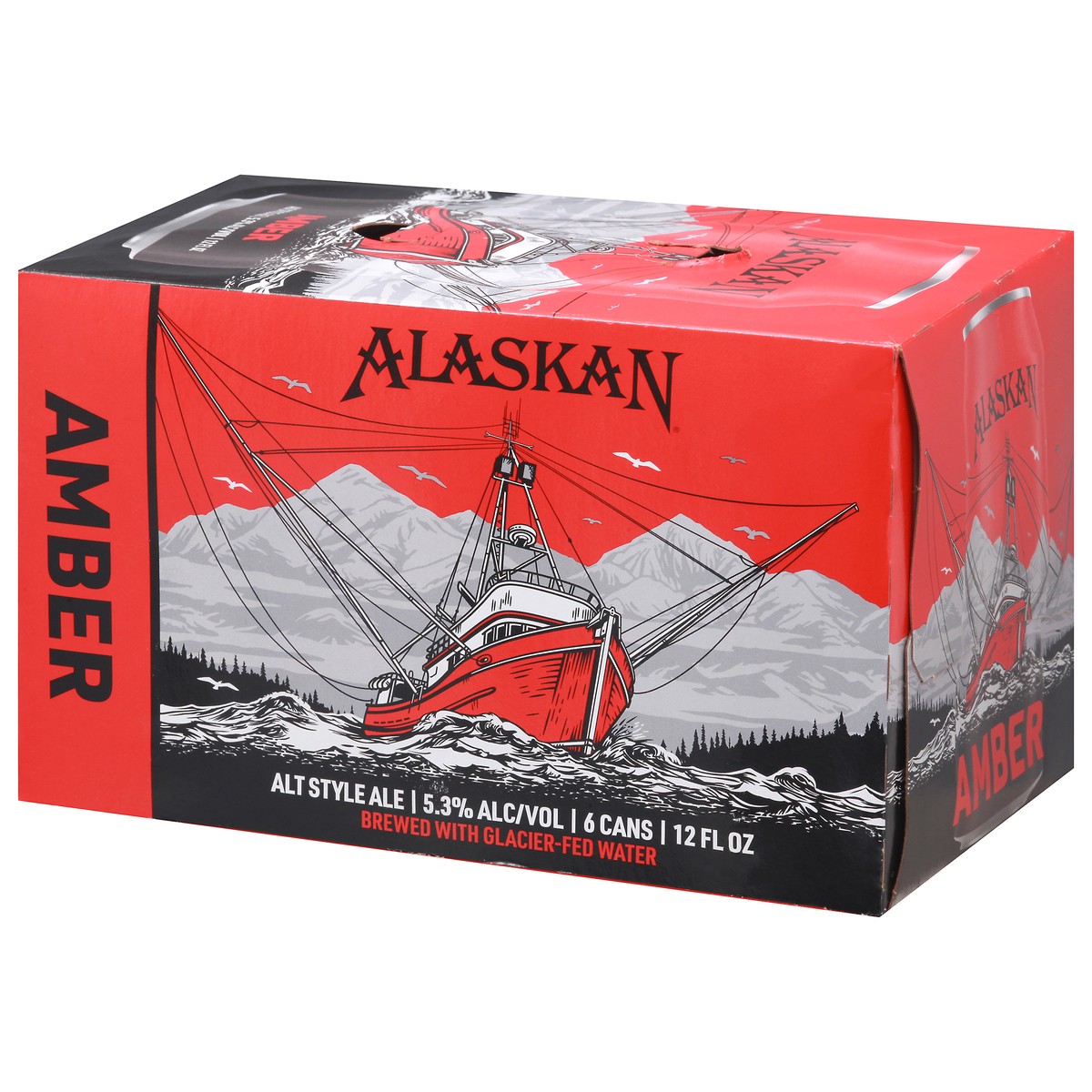 slide 3 of 9, Alaskan Amber Alt Style Ale Beer 6-12 fl oz Cans, 6 ct; 12 oz