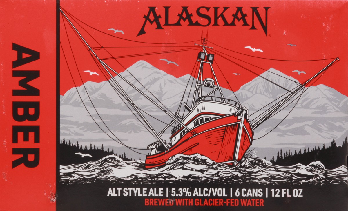 slide 4 of 9, Alaskan Amber Alt Style Ale Beer 6-12 fl oz Cans, 6 ct; 12 oz