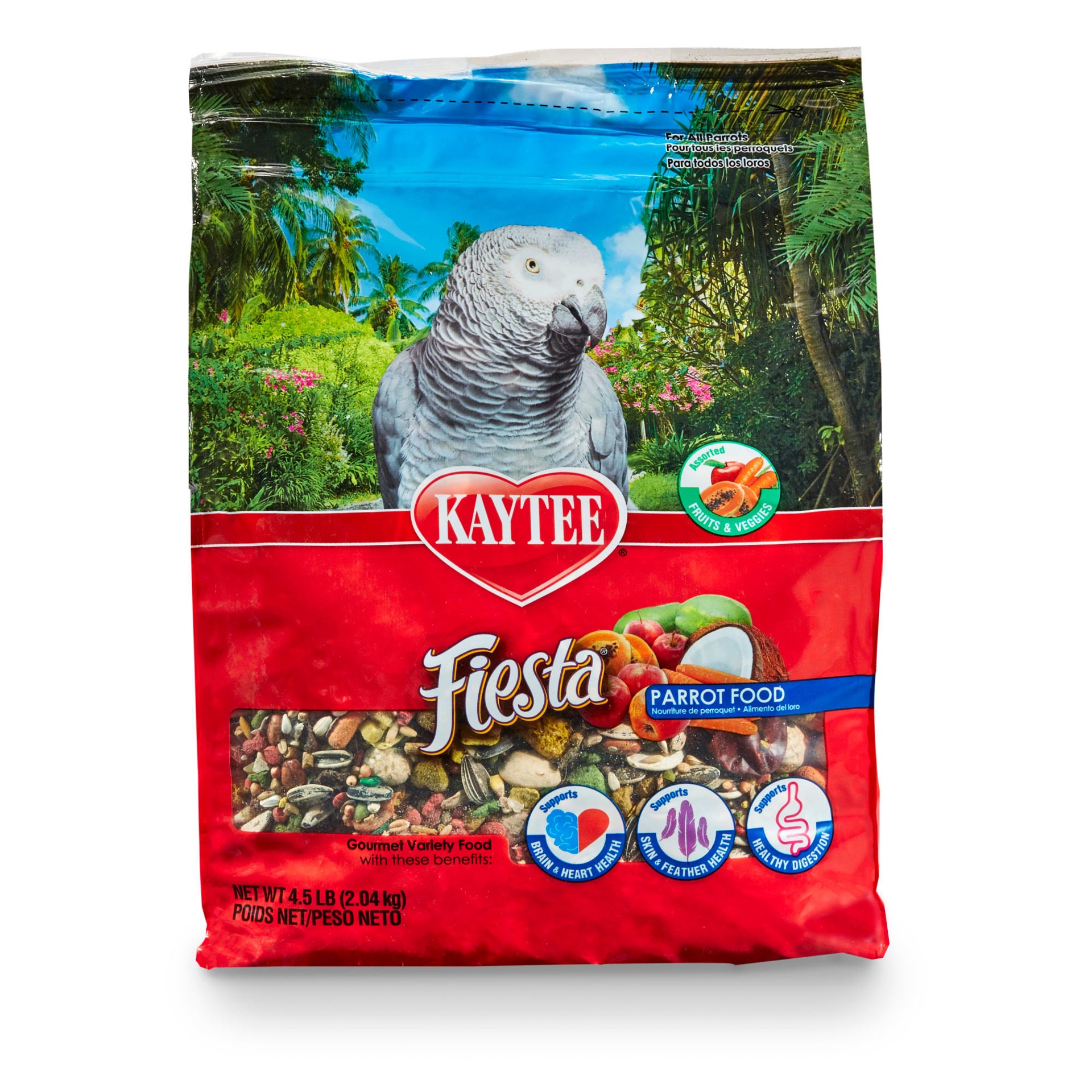 slide 1 of 10, Kaytee Fiesta Parrot Food, 4.5 lb, 1 ct