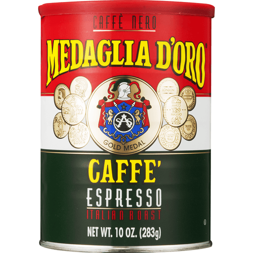 slide 4 of 8, Rowland Coffee Roasters Inc Medaglia D'oro Espresso Dark Italian Roast Ground Coffee, 10 oz