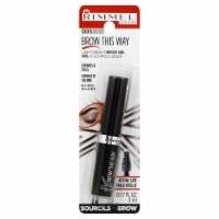 slide 1 of 1, Rimmel Brow This Way Lightweight Brow Gel, Dark Brown, 1 ct