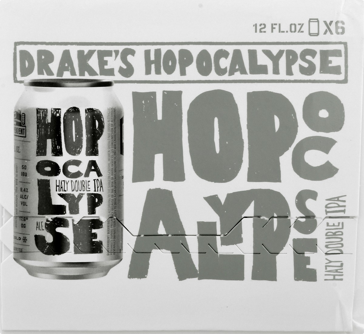 slide 3 of 11, Drake's Hazy Double IPA Hopocalypse Beer 6 ea, 6 ct