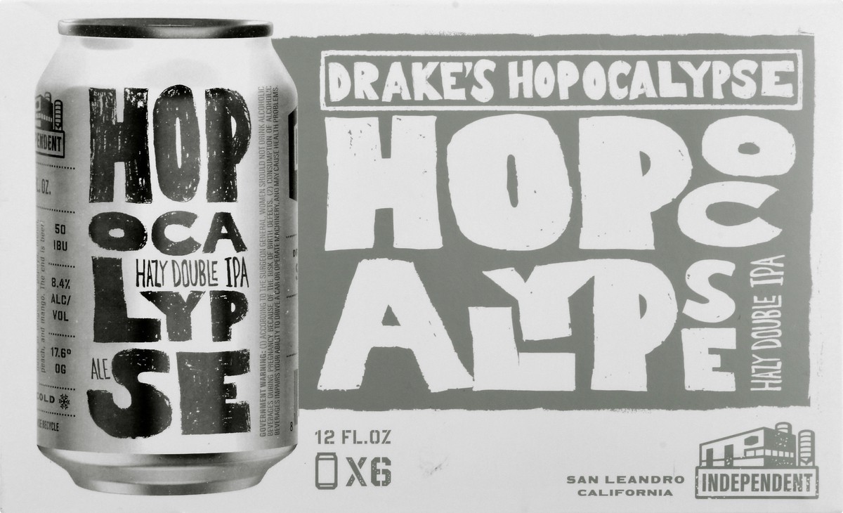 slide 8 of 11, Drake's Hazy Double IPA Hopocalypse Beer 6 ea, 6 ct