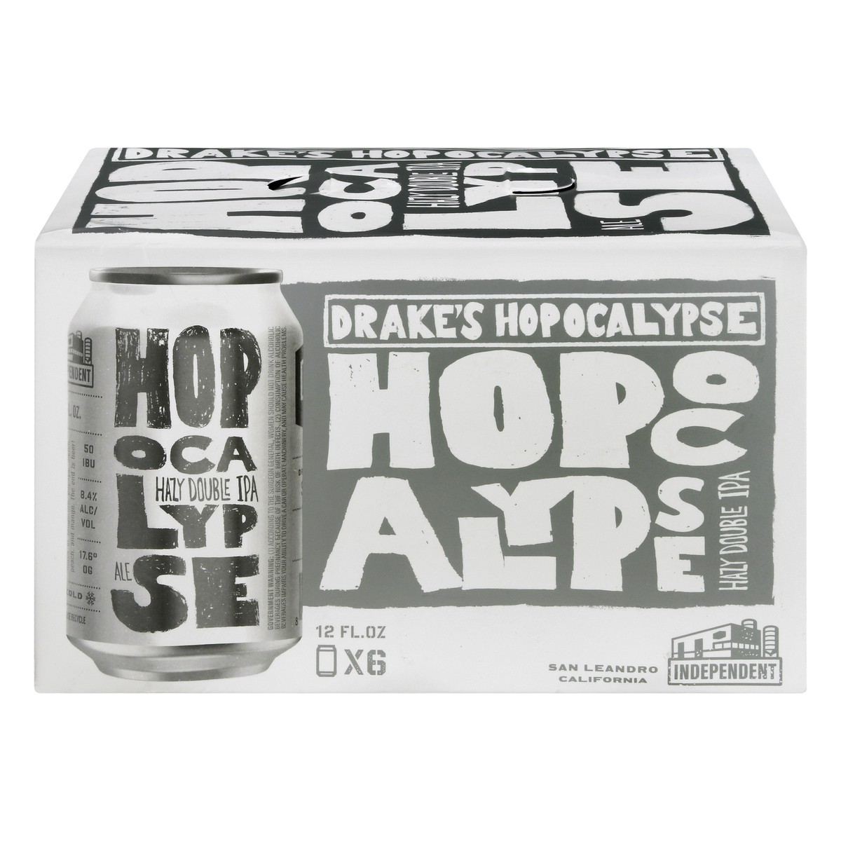 slide 1 of 11, Drake's Hazy Double IPA Hopocalypse Beer 6 ea, 6 ct