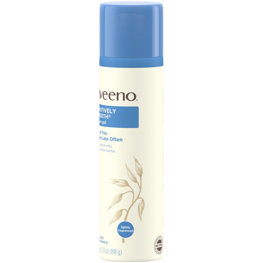 slide 6 of 6, Aveeno Positively Smooth Shave Gel, 7 fl oz