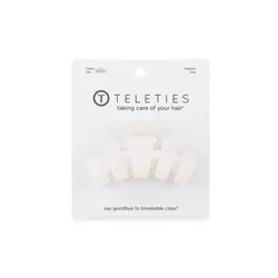 Teleties Classic Coconut White Hair Clip - Medium