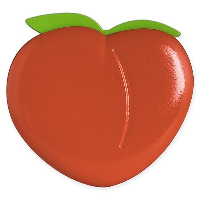 slide 1 of 1, SpaRoom Peach Emoji Tropical Fruit Air Freshener, 0.8 oz