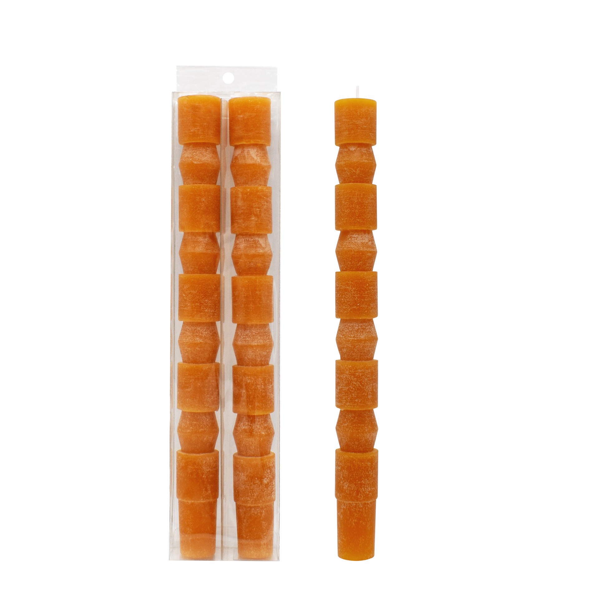 slide 3 of 3, 10" Orange Column Taper Candles, 2ct. By Ashland, 2 ct
