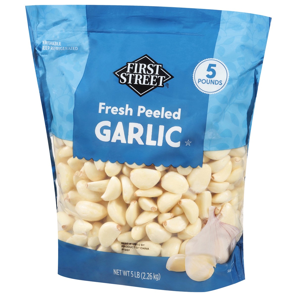slide 6 of 13, First Street Fresh Peeled Garlic, 5 lb