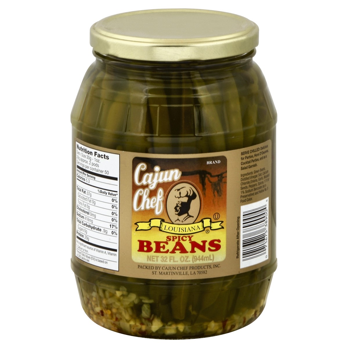 slide 3 of 3, Cajun Chef Beans 32 oz, 32 oz