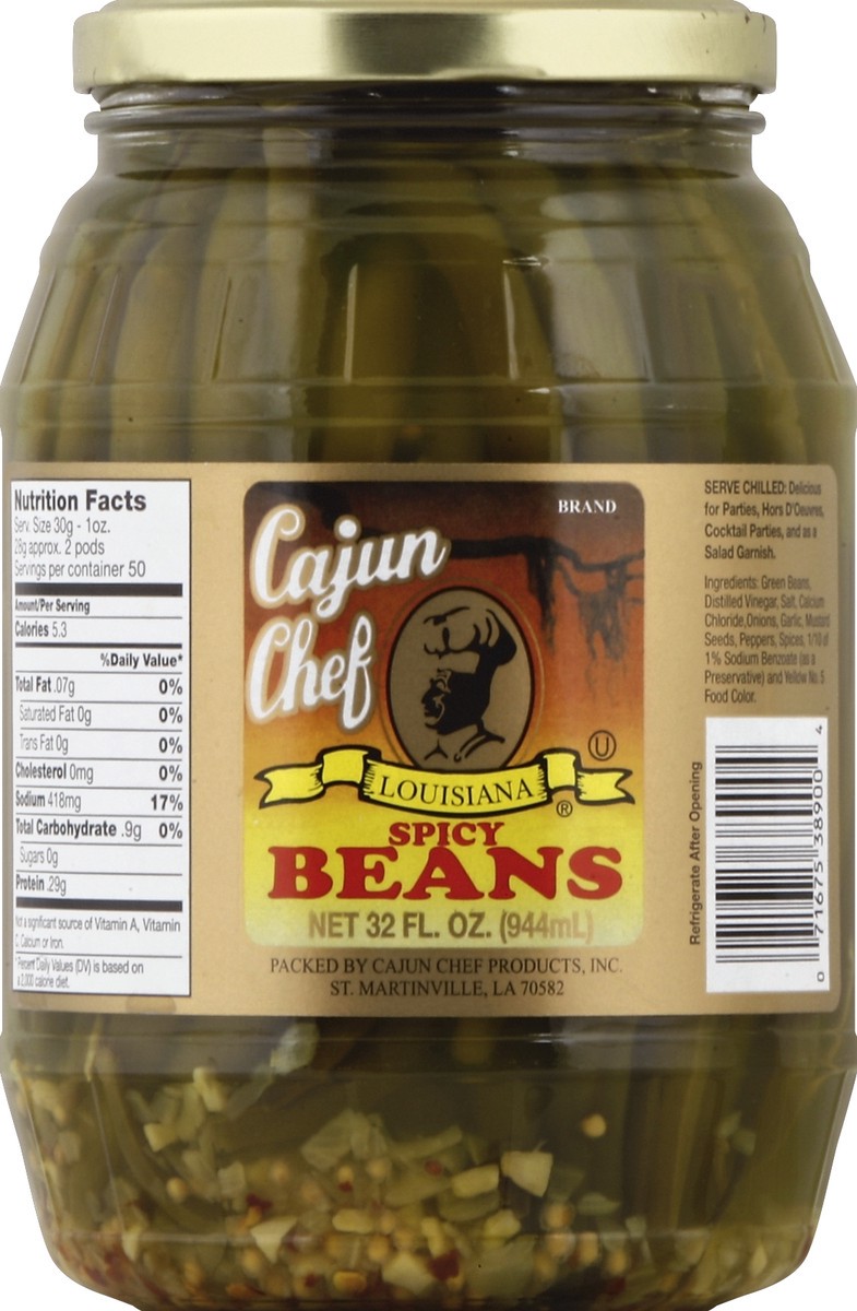 slide 1 of 3, Cajun Chef Beans 32 oz, 32 oz