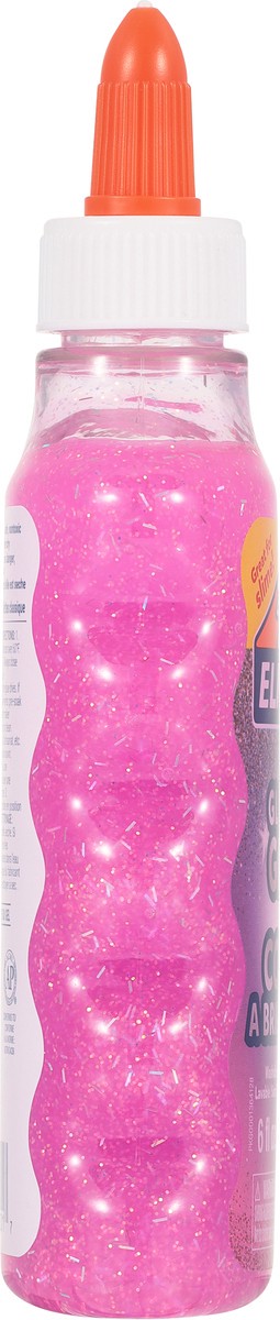 slide 9 of 9, Elmer's Liquid Glitter Glue, Washable, Pink - Great For Making Slime, 6 oz