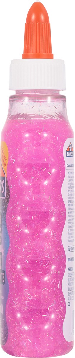 slide 5 of 9, Elmer's Liquid Glitter Glue, Washable, Pink - Great For Making Slime, 6 oz