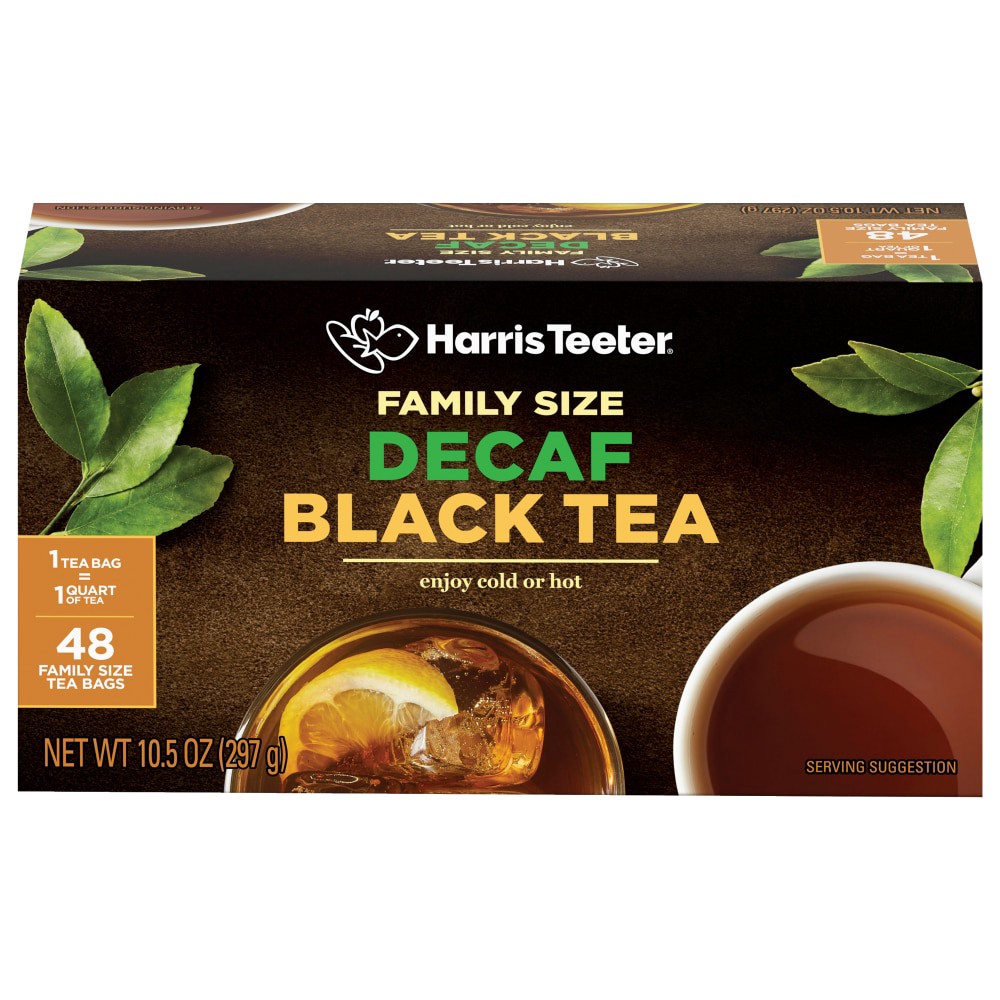 slide 1 of 2, Harris Teeter Decaf Tea Bags-Family Size - 48 ct, 48 ct