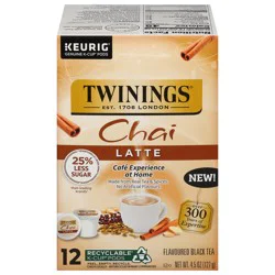 Twinings Chai Latte Black Tea 12 K-Cup Pods
