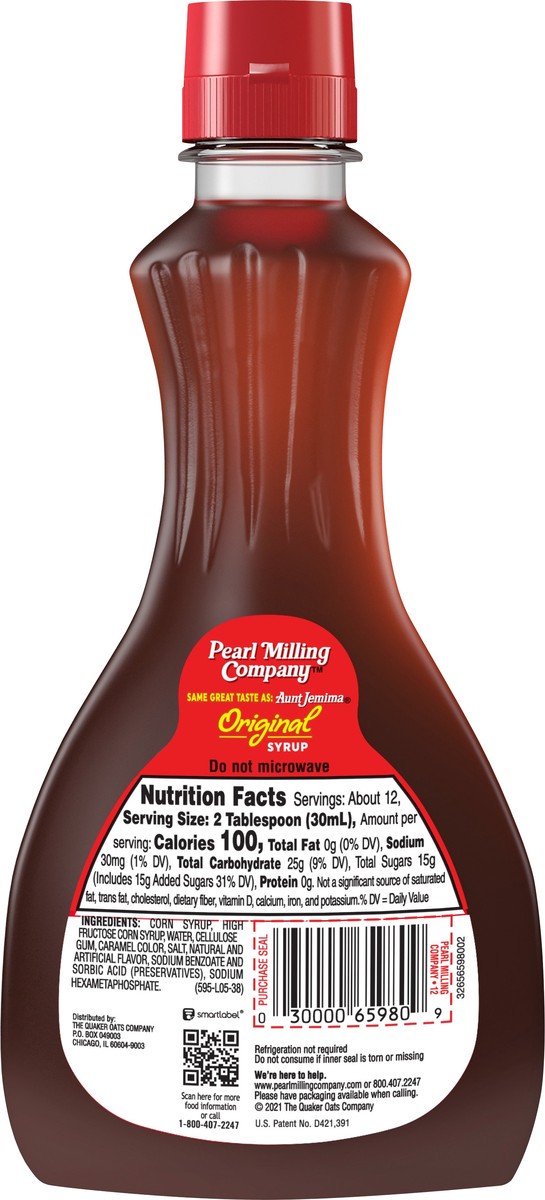 slide 3 of 3, Pearl Milling Company Syrup, Original, 12 oz