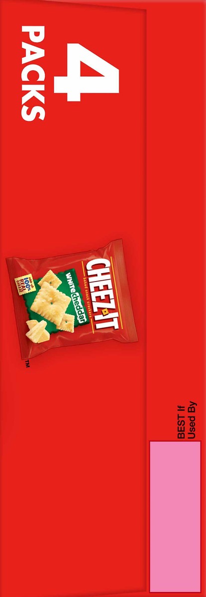 slide 8 of 11, Cheez-It Baked White Cheddar Snack Crackers 4 ea, 4 ct