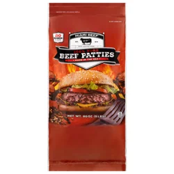 Miami Beef 100% Pure Beef Patties - 20 ct Frozen