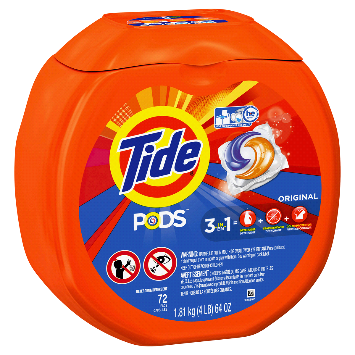 slide 2 of 4, Tide Pods Laundry Detergent Pacs - Original - 58oz/72ct, 58 oz