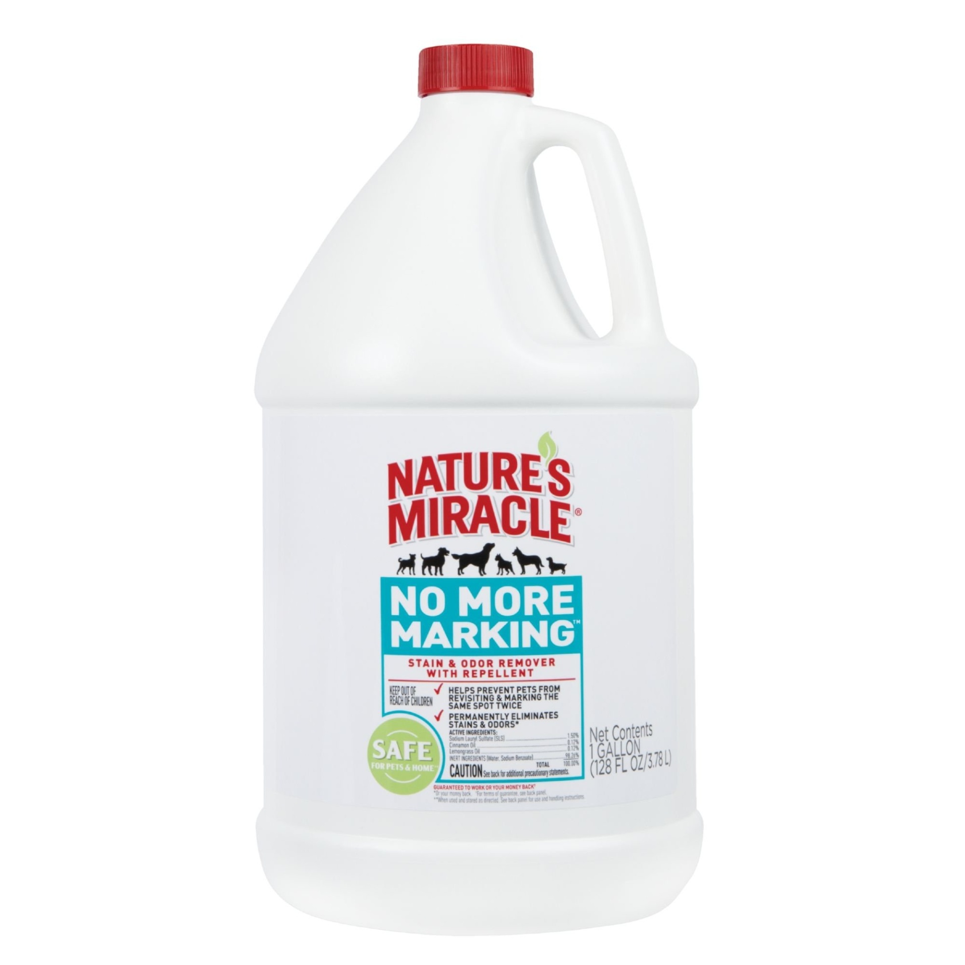 slide 1 of 1, Nature's Miracle No More Marking Stain & Odor Remover, 1 gal