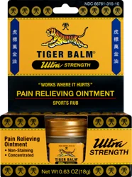 Tiger Balm Ultra Strength Pain Relieving Ointment 0.63 oz