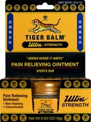 Tiger Balm Ultra Strength Pain Relieving Ointment 0.63 oz