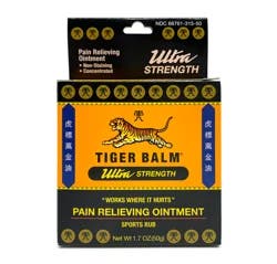 Tiger Balm Ultra Strength Pain Relieving Ointment 1.7 oz