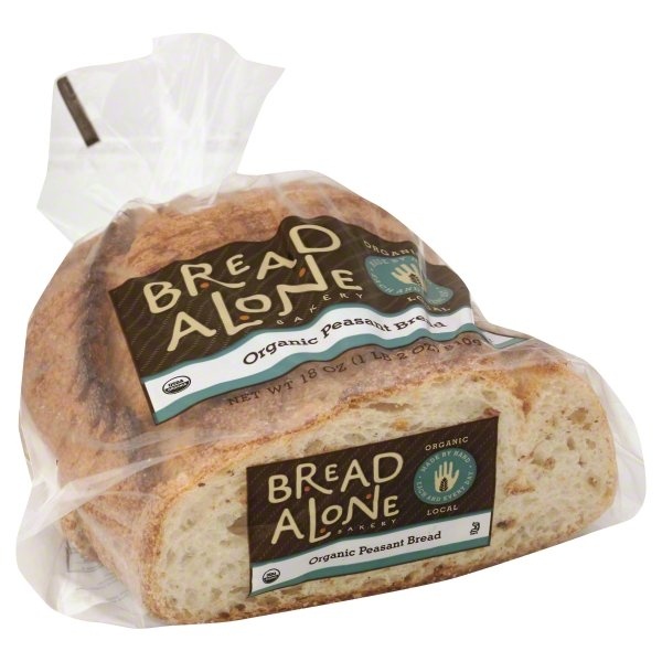 slide 1 of 1, Bread Alone Organic Peasant Bread, 18 oz