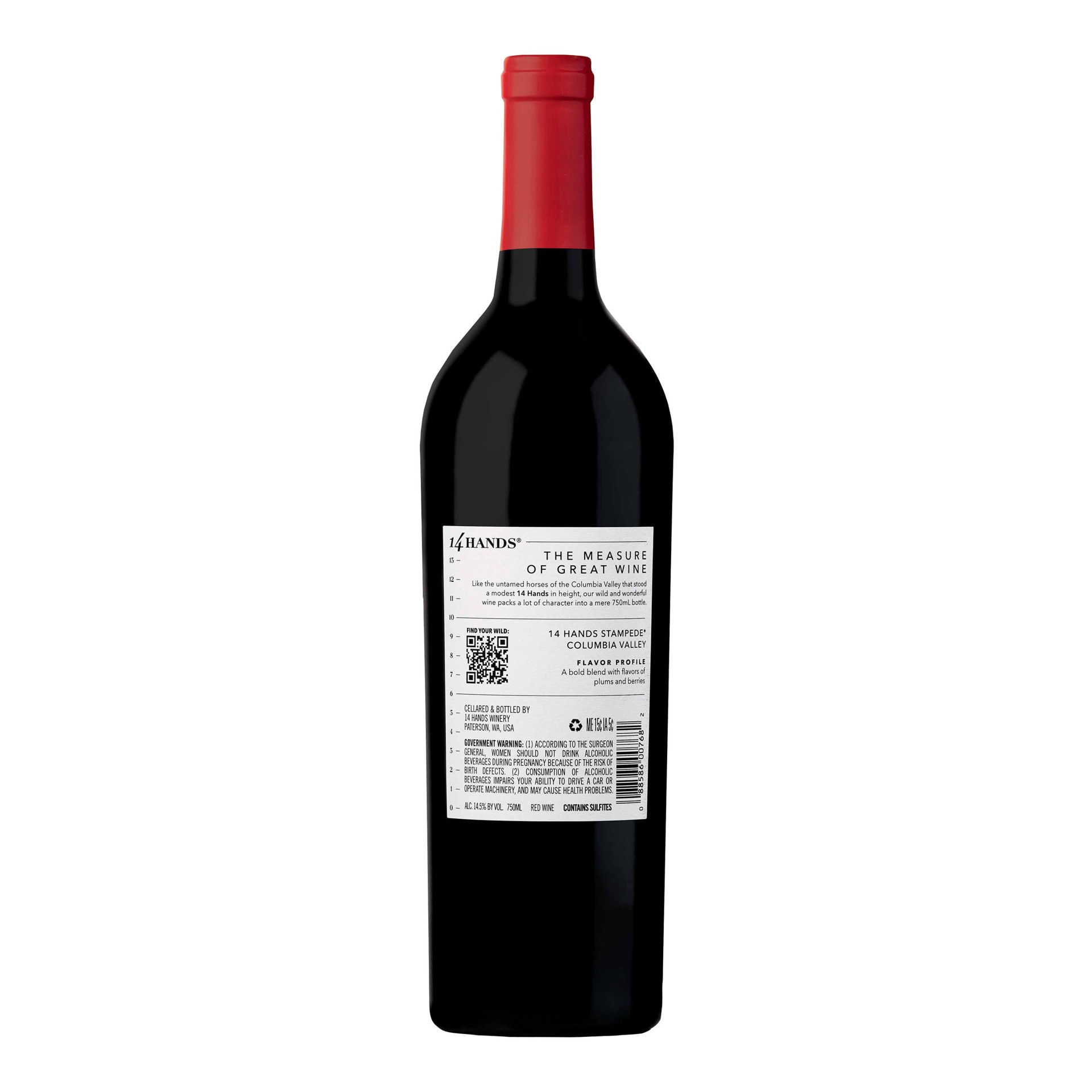 slide 2 of 8, 14 Hands Stampede Red Blend Wine, 750 mL Bottle, 750 ml