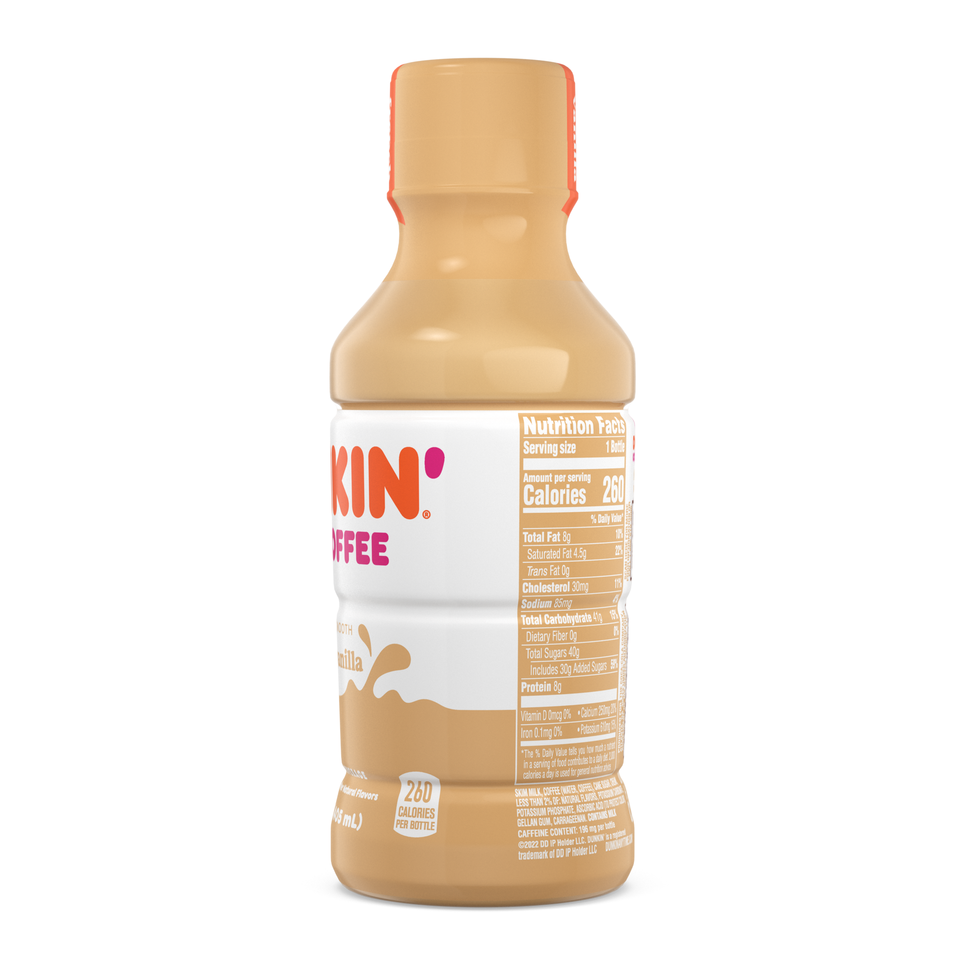 slide 2 of 5, Dunkin' French Vanilla Iced Coffee Bottle, 13.7 fl oz, 13.70 fl oz