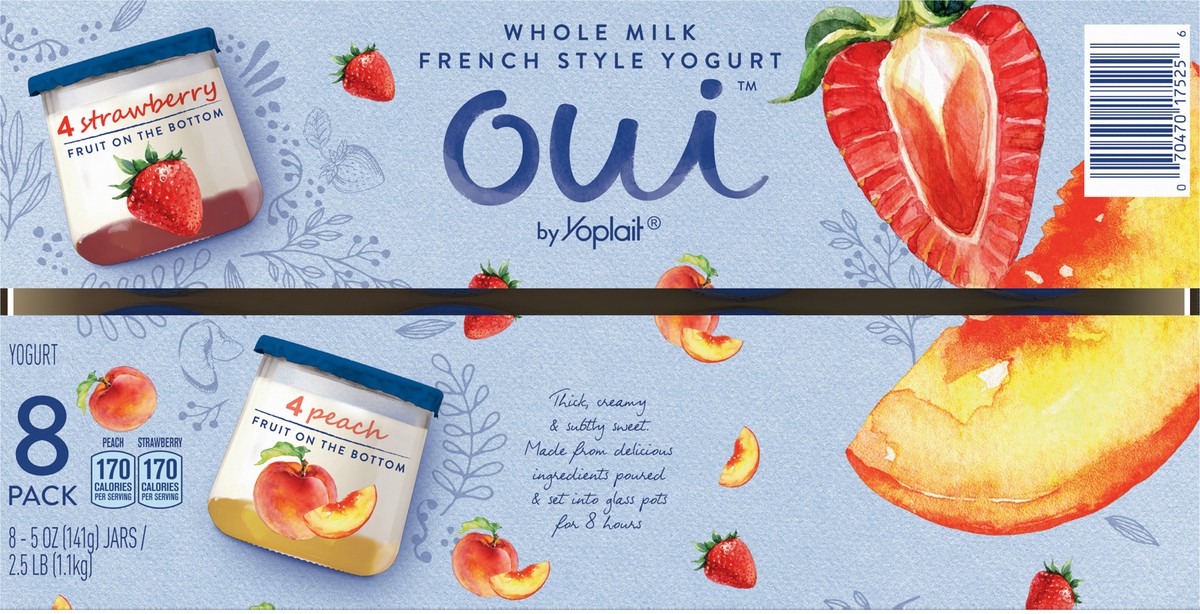 slide 11 of 13, Oui Single Serve, Yogurt Cup, Snack, Gluten Free, Lunch Box, 8 ct