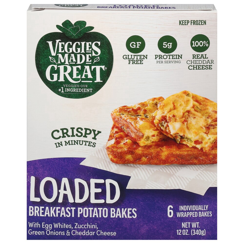 slide 1 of 6, Veggies Made Great Loaded Breakfast Potato Bakes, 6 ct; 12 oz