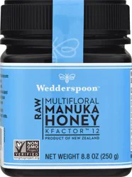 Wedderspoon Raw Multifloral Kfactor 12 Manuka Honey - 8.8 oz