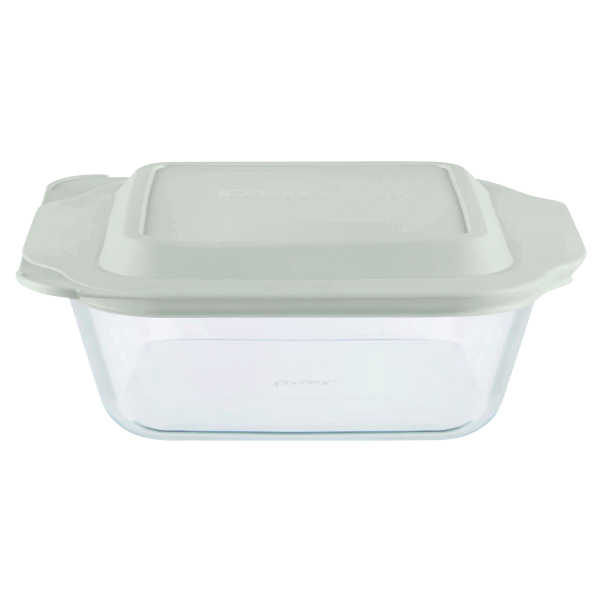 slide 1 of 1, Pyrex Deep Dish Baking Pan With Lid - Sage, 8 in x 8 in