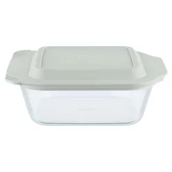Pyrex Deep Dish Baking Pan With Lid - Sage