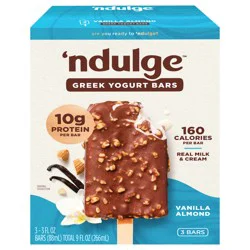 Ndulge Yogurt Bar Vanilla Almond - 9 oz