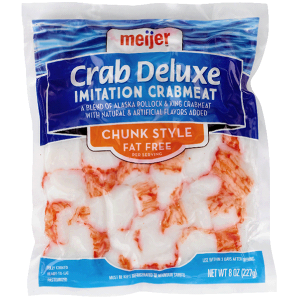 Meijer Chunk Style Crab Deluxe Imitation Crabmeat 8 oz Shipt