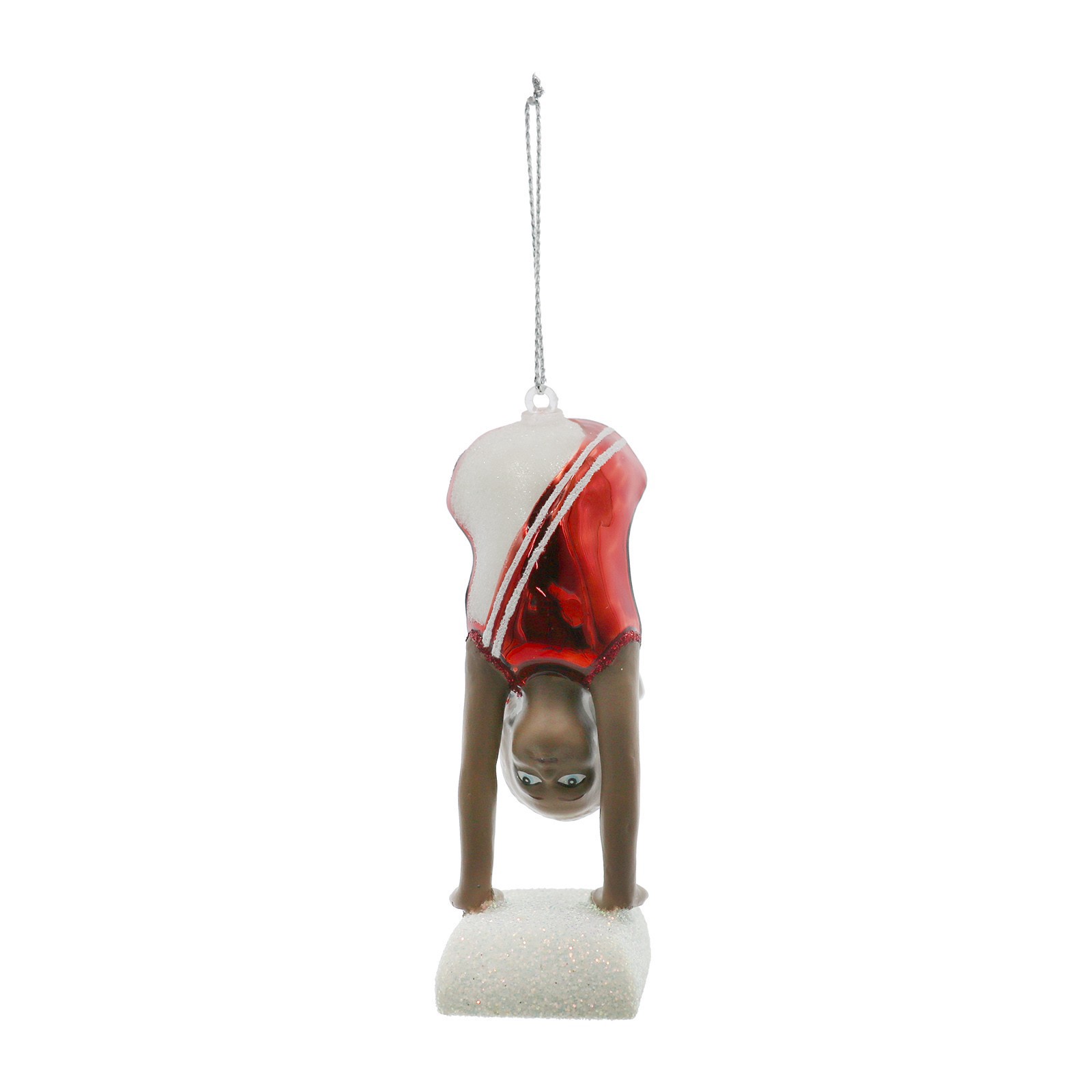 slide 3 of 4, 4" Beam Gymnast Glass Ornament By Ashland, 4 in