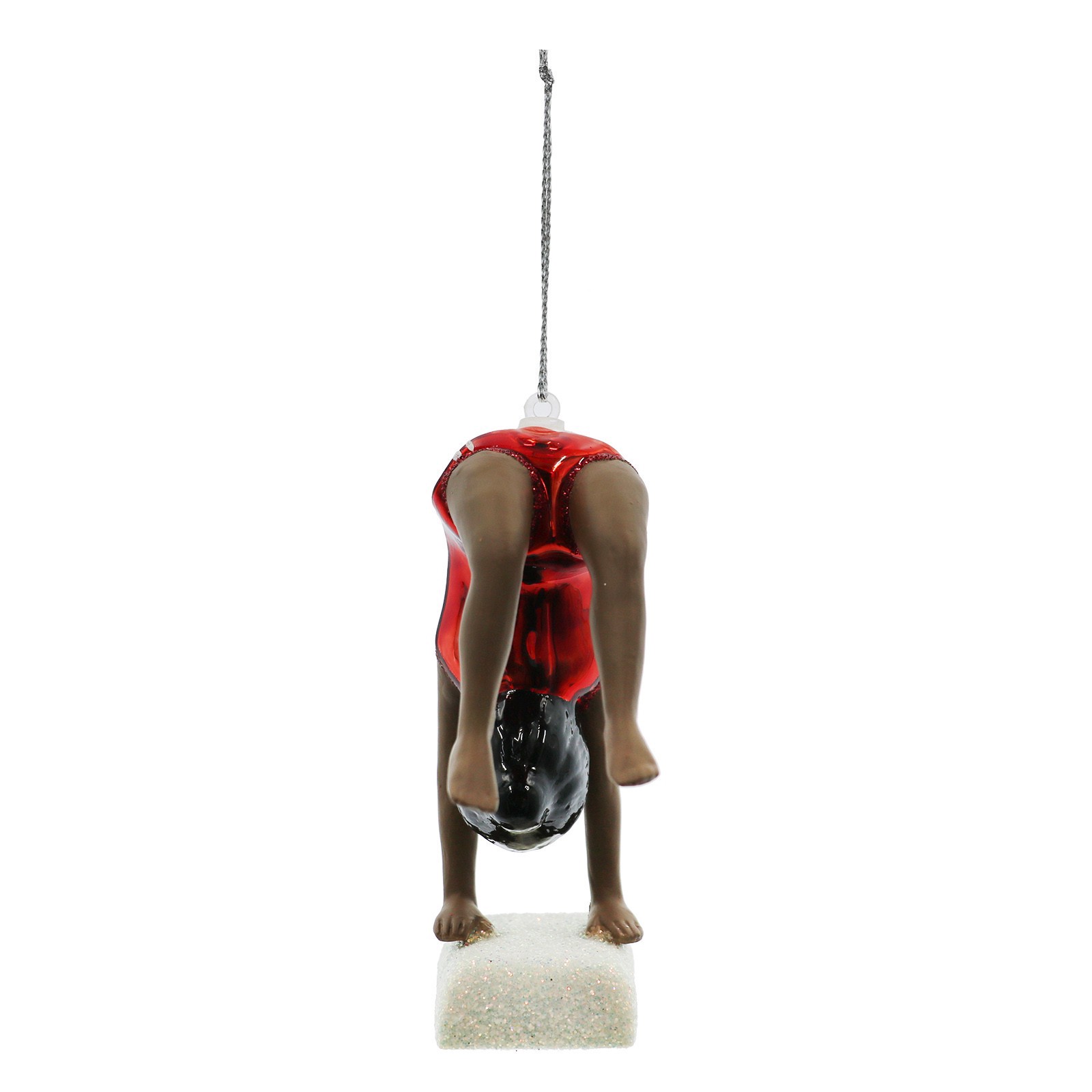 slide 2 of 4, 4" Beam Gymnast Glass Ornament By Ashland, 4 in