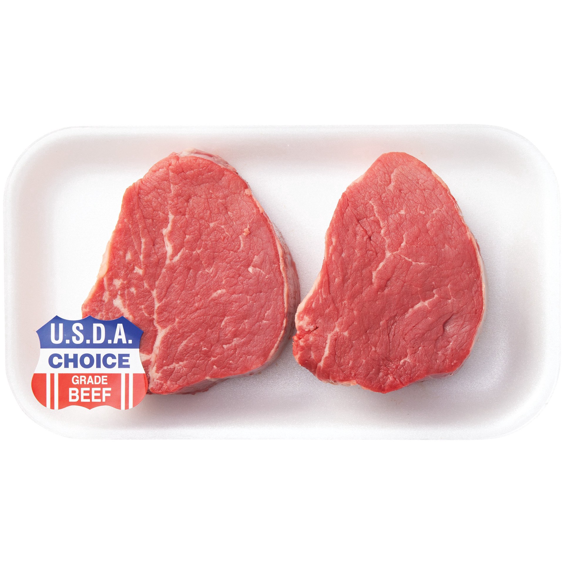 slide 1 of 1, H-E-B Beef Tenderloin Steak Thick USDA Choice, per lb