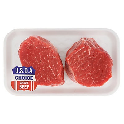 slide 1 of 1, H-E-B Beef Tenderloin Steak Thick USDA Choice, per lb